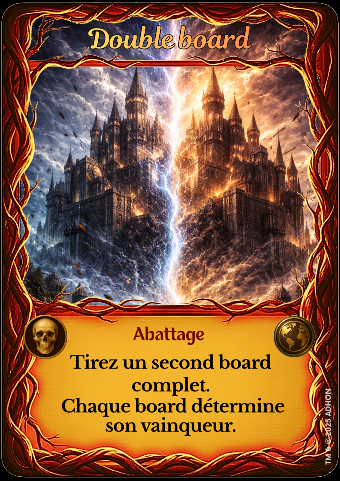 72 abattage double board