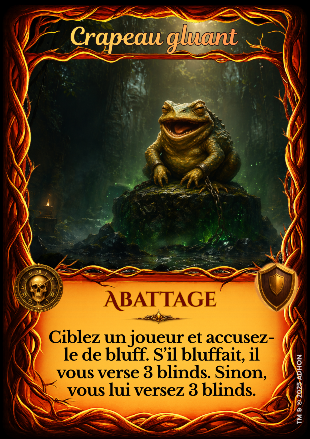 76_15_15 abattage Crapeau gluant