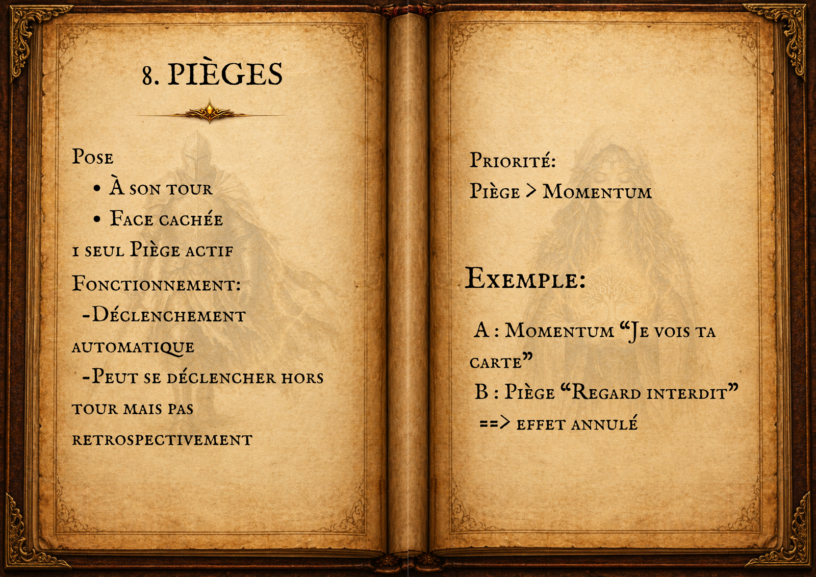 Grimoire des règles page 6