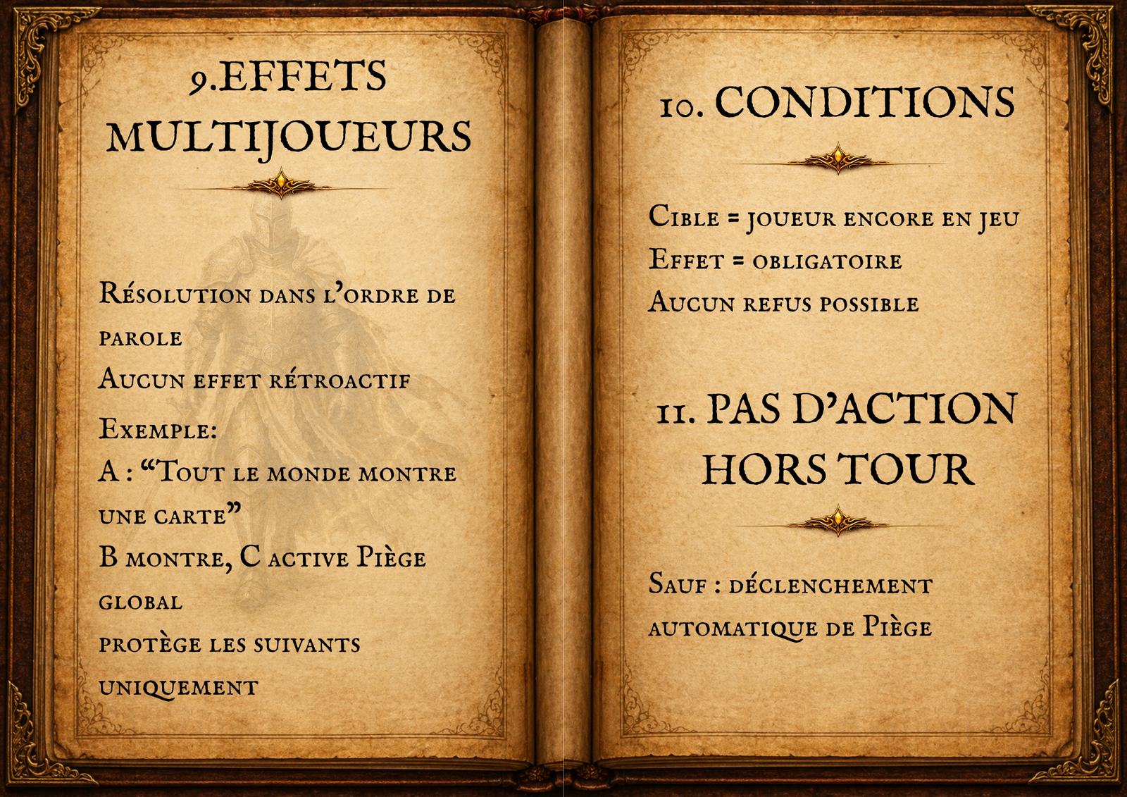 Grimoire des règles page 7