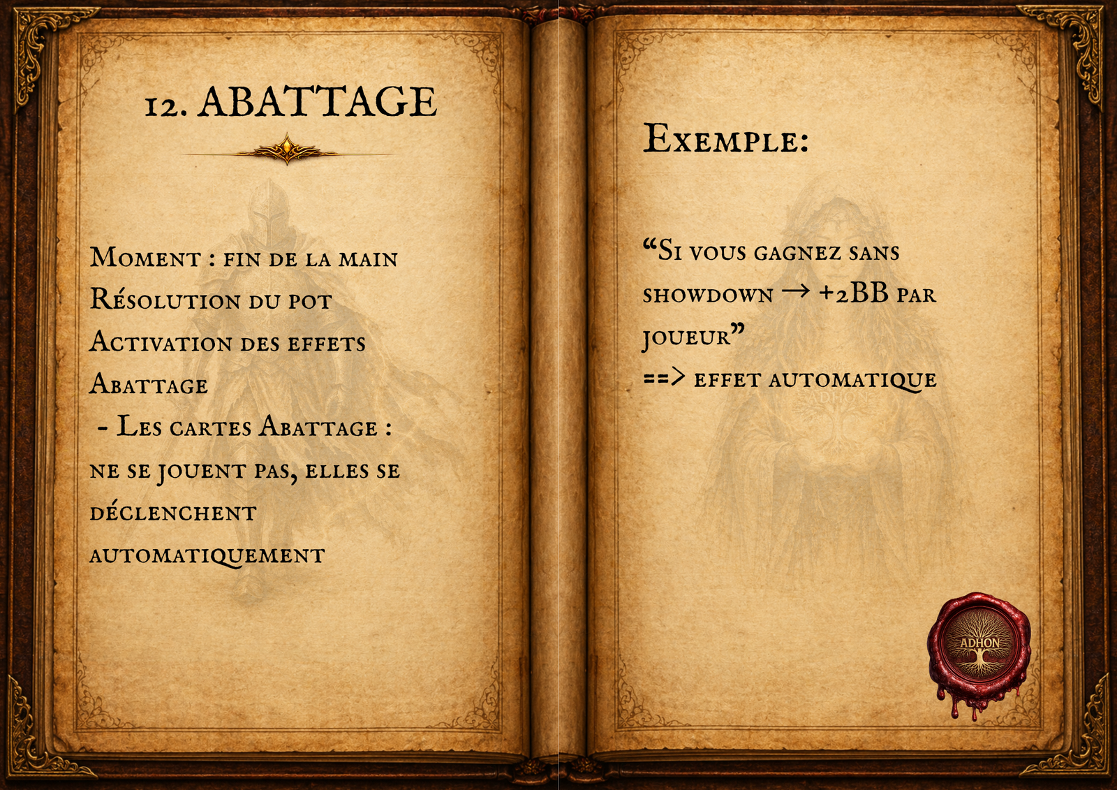 Grimoire des règles page 8